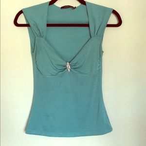 Turquoise Arden B top
